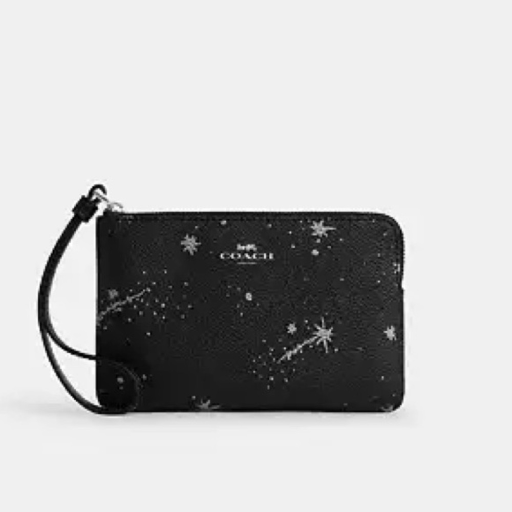 Coach Star Black and Silver Wristlet NWT - Picture 11 of 13